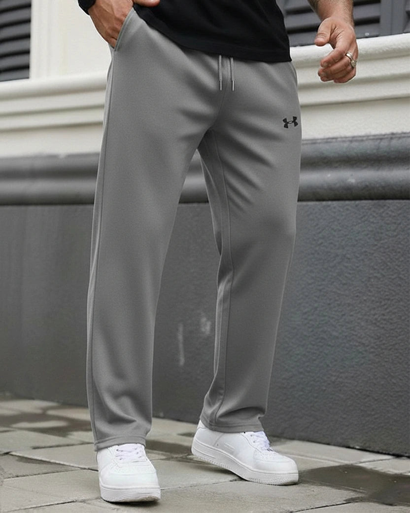 Light Gray Stretch Track Pants