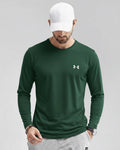 Green Long Sleeve Stretch T-Shirt