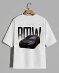 BMW Black Edition Luxury Car Printed White T-Shirt