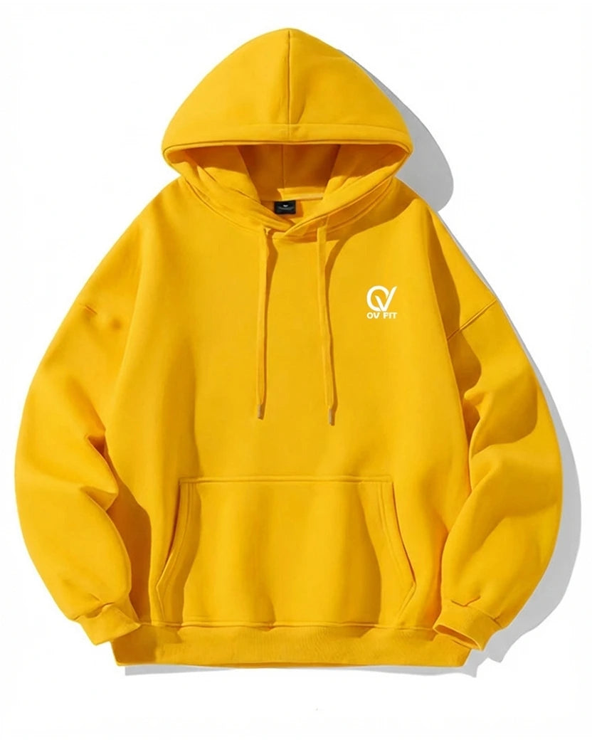 OV FIT Premium Yellow Hoodie – Trendy Unisex Hoodie